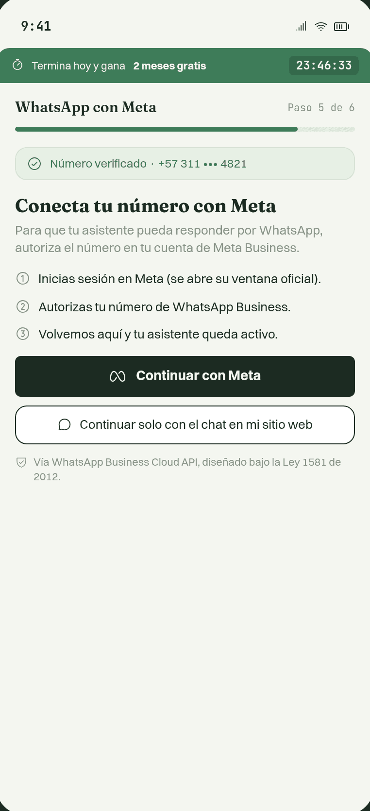 Canal oficial de WhatsApp verificado con Meta