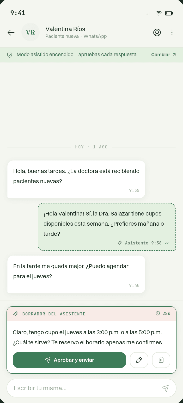 Pantalla: Tú apruebas mientras te sirva